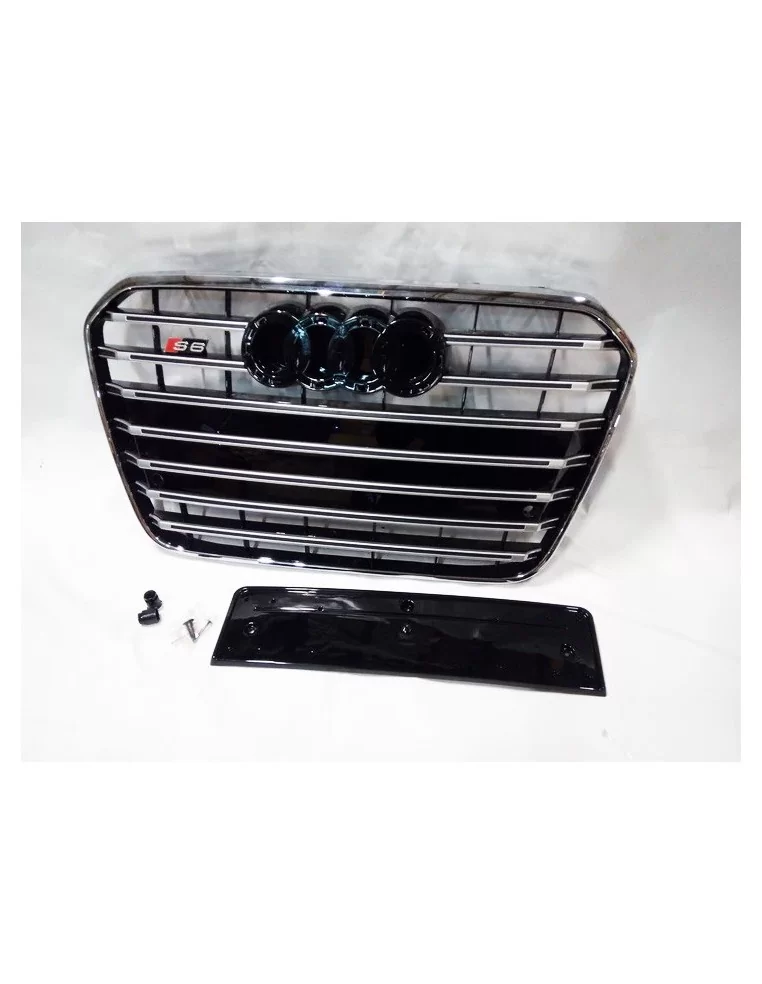  - Audi - Per Audi A6 C7 2012-2015 griglia anteriore griglia radiatore griglia S6 ottica Chrome - 3 - ❗️⭐️TOP OFFERTA su S6 Chro