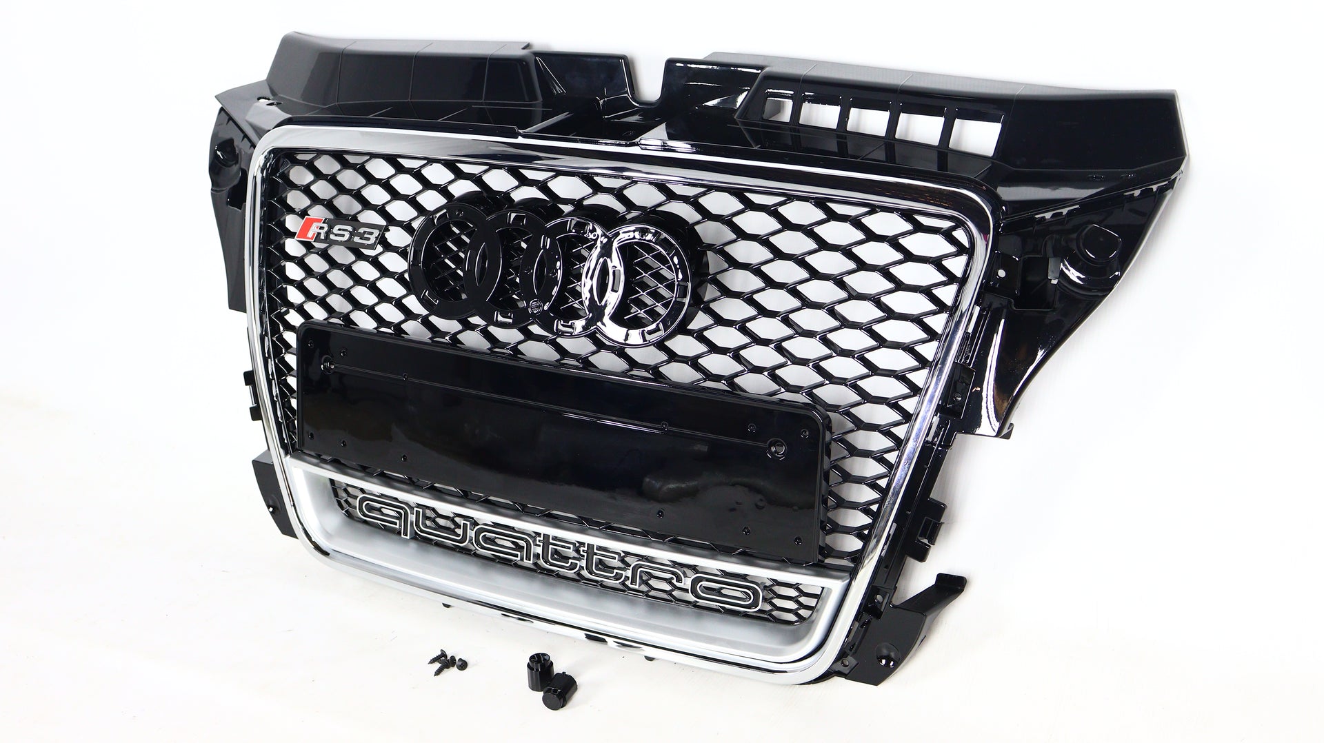 Für Audi A3 8P 2008-2012 Wabengrill Grill RS3 Chrome Quattro Style