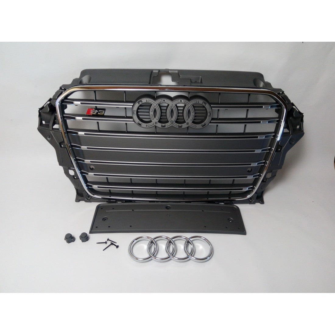 Für Audi A3 8V 2012-2015 Kühlergrill Grill S3 Grau Style