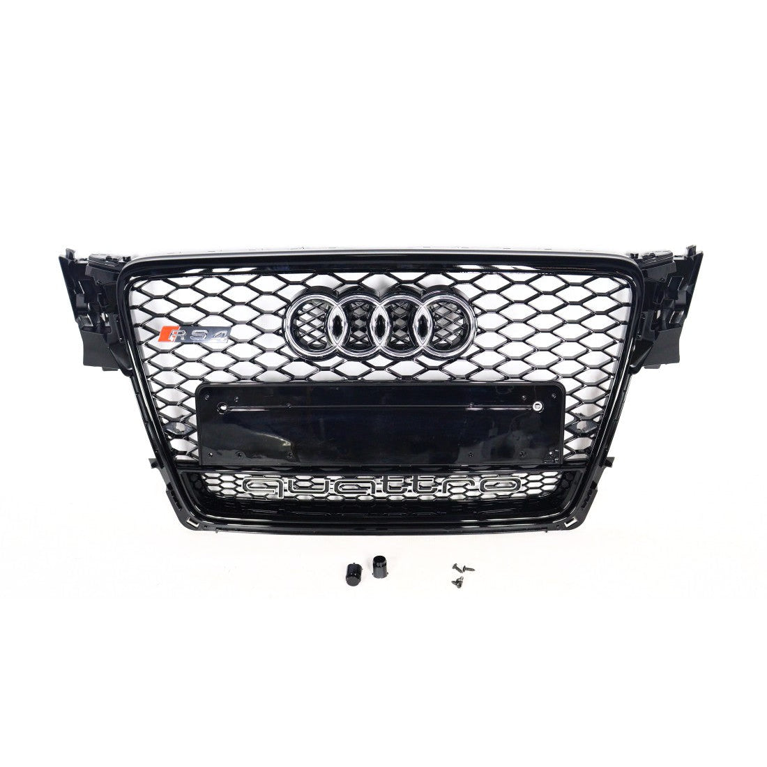 Für Audi A4 B8 2008-2012 Wabengrill Grill RS4 Black Quattro Style