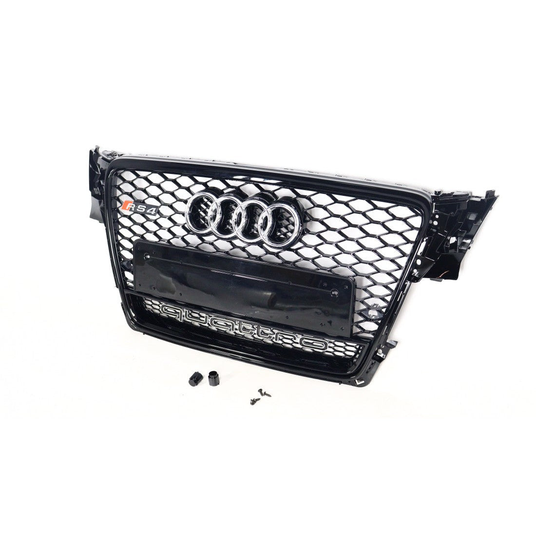 Für Audi A4 B8 2008-2012 Wabengrill Grill RS4 Black Quattro Style