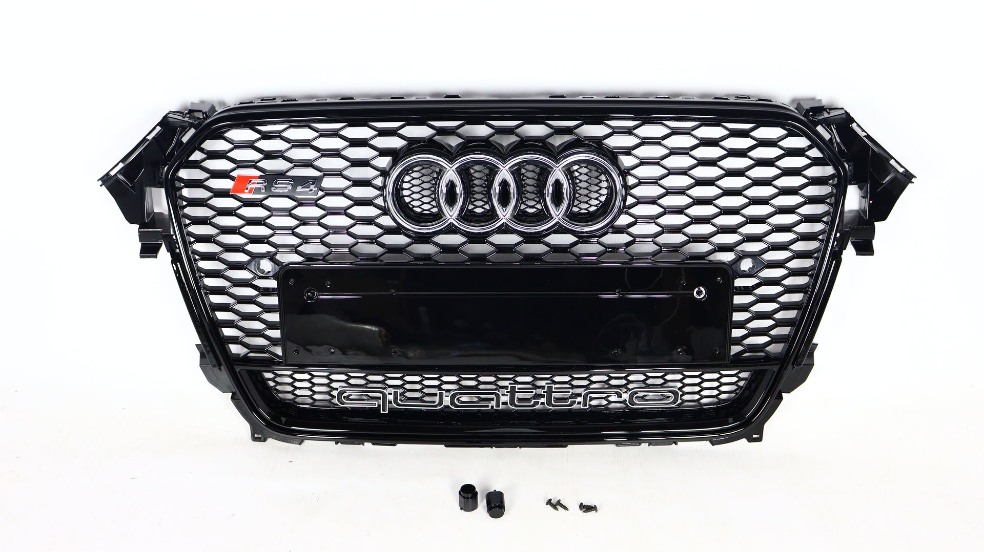 Für Audi A4 B8 FL 2012-2015 Wabengrill Grill RS4 Black Quattro Style