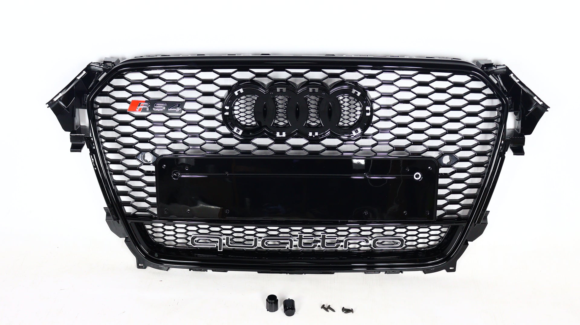 Für Audi A4 B8 FL 2012-2015 Wabengrill Grill RS4 Black Quattro Style