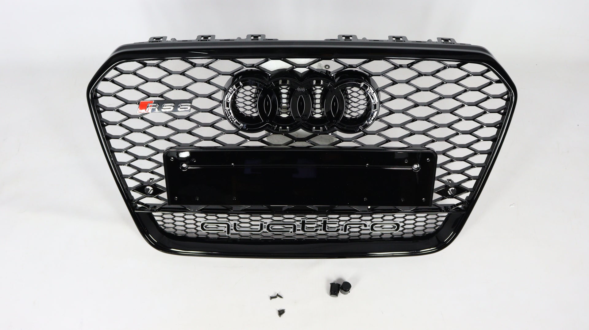 Für Audi A6 C7 2012-2015 Wabengrill Grill RS6 Black Quattro Optik