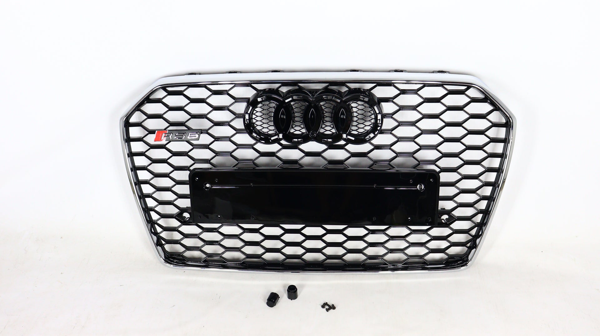 Für Audi A6 C7 2014-2018 Wabengrill Grill RS6 Chrome Optik